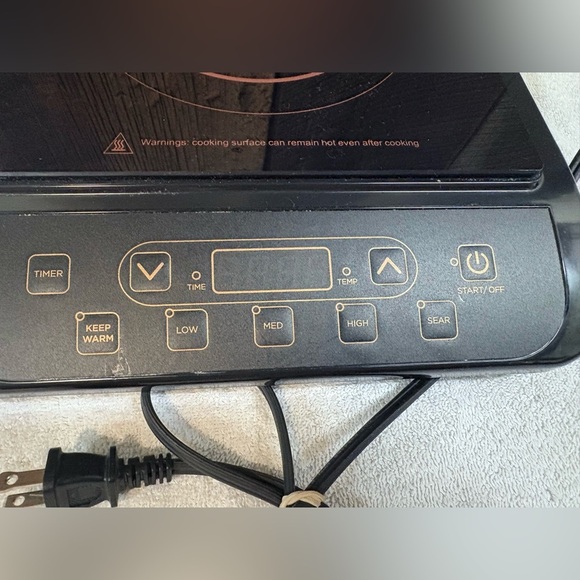 COPPER CHEF Induction Cooktop/Hot Plate 1300 Watts KC16067-00300 Tested Working - Picture 2 of 7